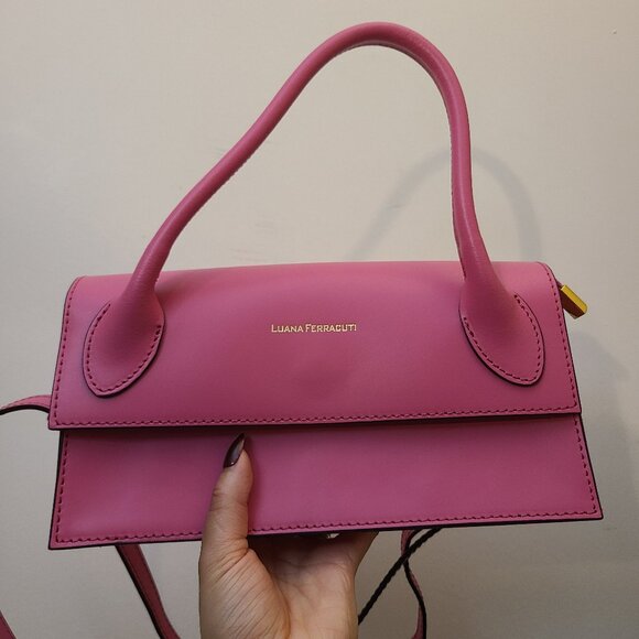 Luana Ferracuti pink leather purse - Picture 1 of 7